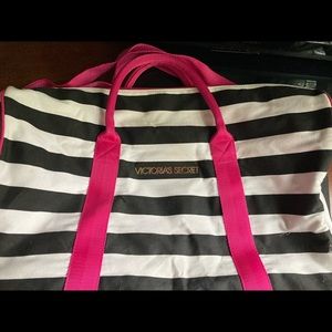 Victoria’s Secret Striped Duffel Bag